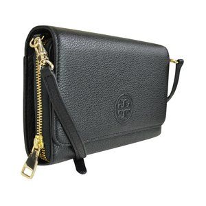 Tory Burch | Bags | Tory Burch Bombe Flat Wallet Crossbody In Black |  Poshmark